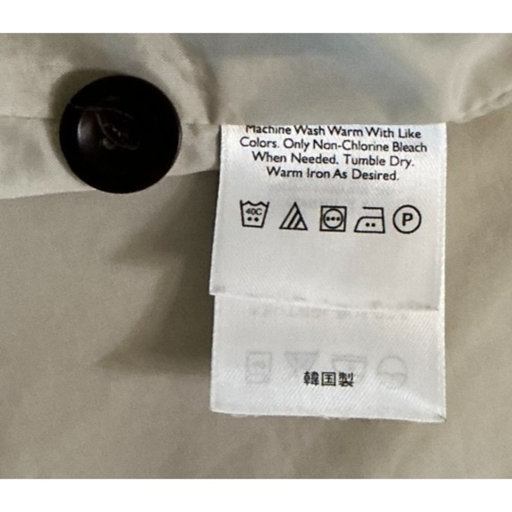 Vintage Eddie Bauer Harrington Jacket Mens L Beige Cotton Korea 90s Swing Top - Picture 7 of 12